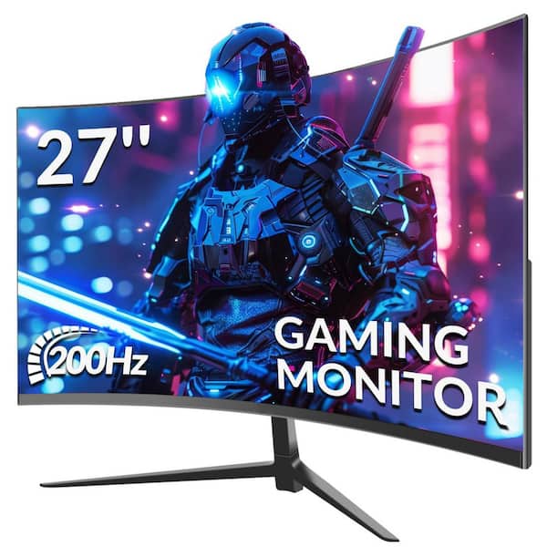 Gaming Monitor 27 in. Computer Monitor with FreeSync HDMI 2.0 Display Port 1.4 VA Panel Angle Adjustable VESA Compatible
