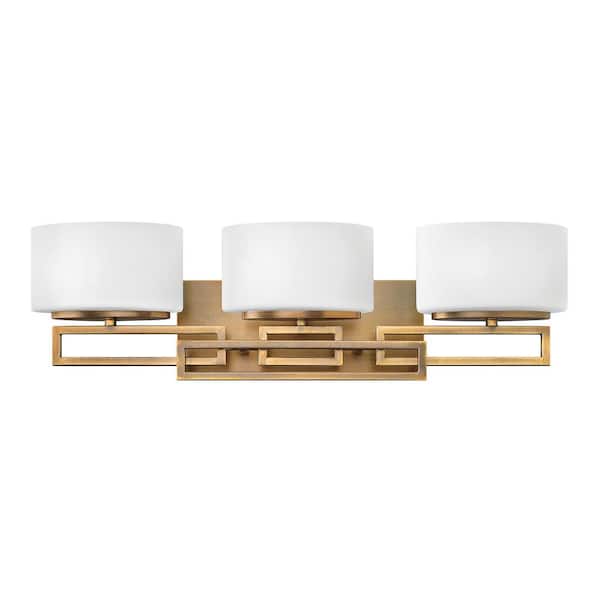 HINKLEY Lanza 25 in. 3 Light Brushed Bronze Vanity Light