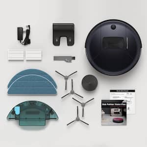 PetHair Vision Plus Robotic Vacuum Cleaner and Mop in Blackberry