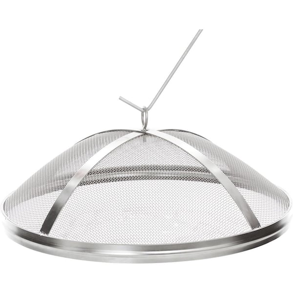 ITOPFOX 27 in. Stainless Steel Fire Pit Spark Screen Cover with Solo Stove Yukon and Guild Stick Included