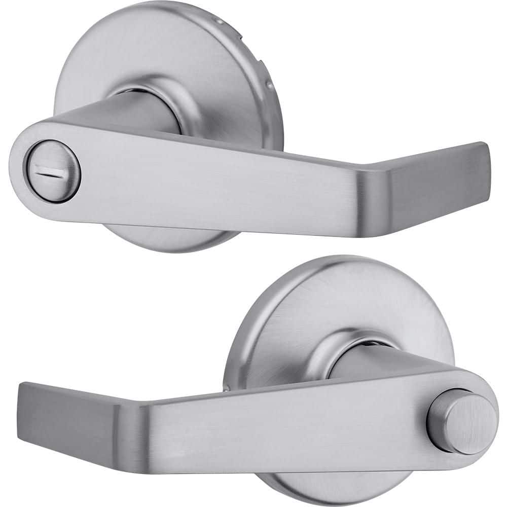 Kingston Satin Chrome Round Bed/Bath Reversible Door Handle price history on PriceWatchPro