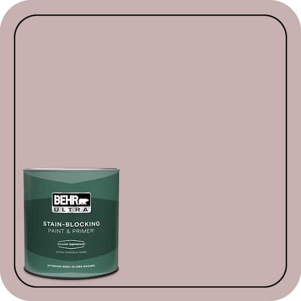 BEHR ULTRA 1 qt. #120E-3 Subdued Hue Extra Durable Semi-Gloss Enamel Interior Paint & Primer
