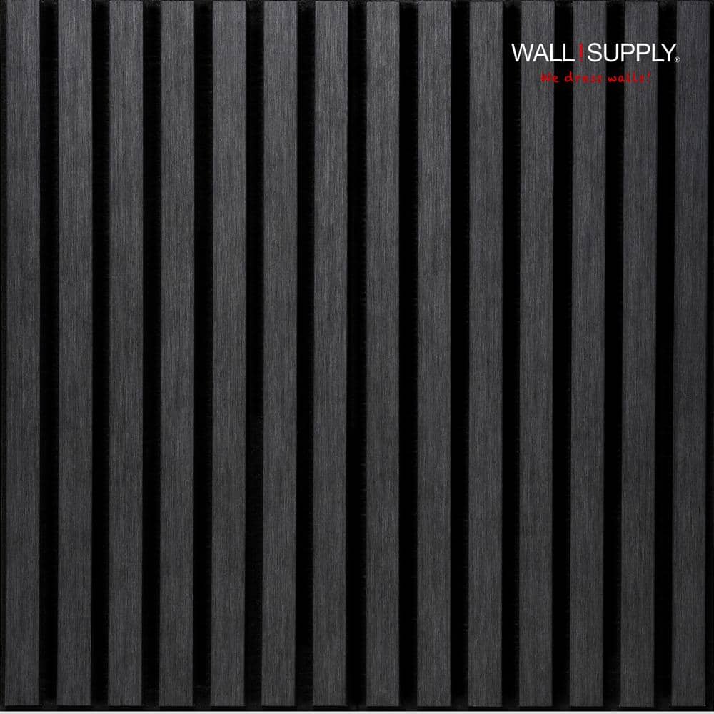 Anthracite 3D Acoustic Polystyrene Wall Panels Set of 6