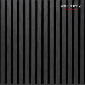 0.71 in. x 11.42 in. x 22.83 in. UltrAcoustic Eco Acoustic Polystyrene Panel in Anthracite Set of 6 (10.87 sq. ft.)