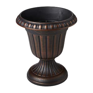 Traditional 13 in. x 15 in. Copper Plastic Urn