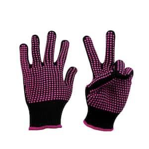 1-Pair Heat Resistant Gloves with Silicone Bumps for Women