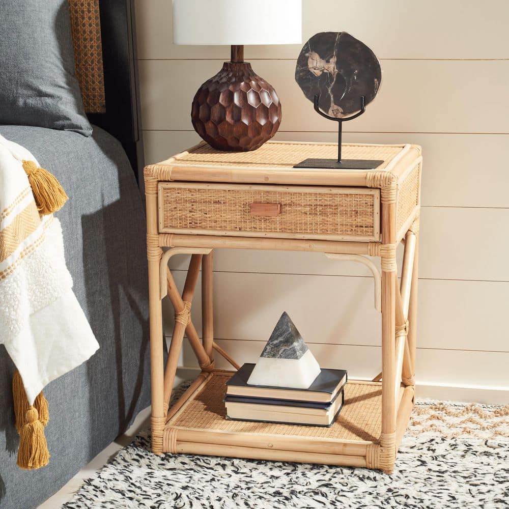 Bali Natural 1-Drawer Nightstand