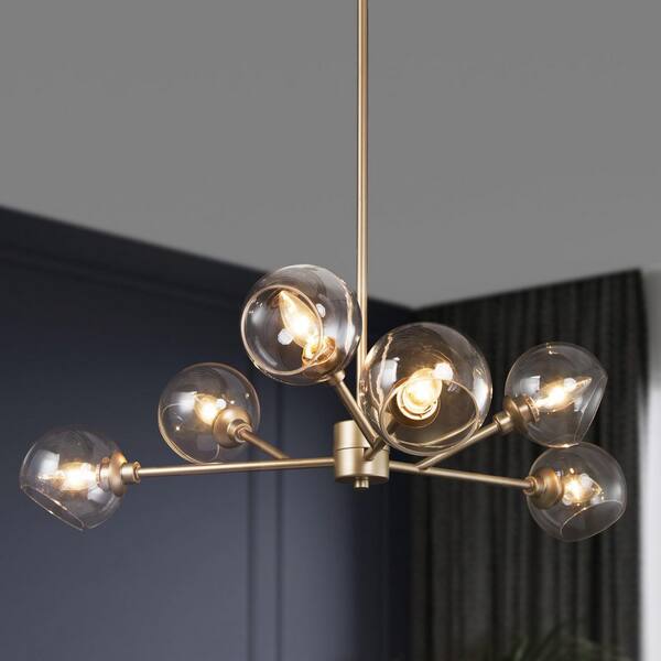 shades of light clear glass sphere chandelier