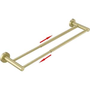 Adjustable 16.4 to 28.3 Inch Bathroom Stainless Steel Towel Holder, Wall Mount with Screws Hand Towel Bar, Brushed Gold