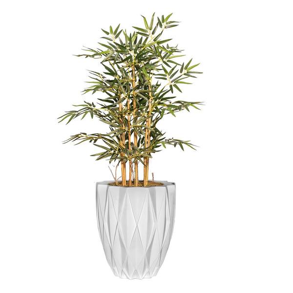 VINTAGE HOME 3 ft. High Artificial Bamboo Tree with Fiberstone Planter