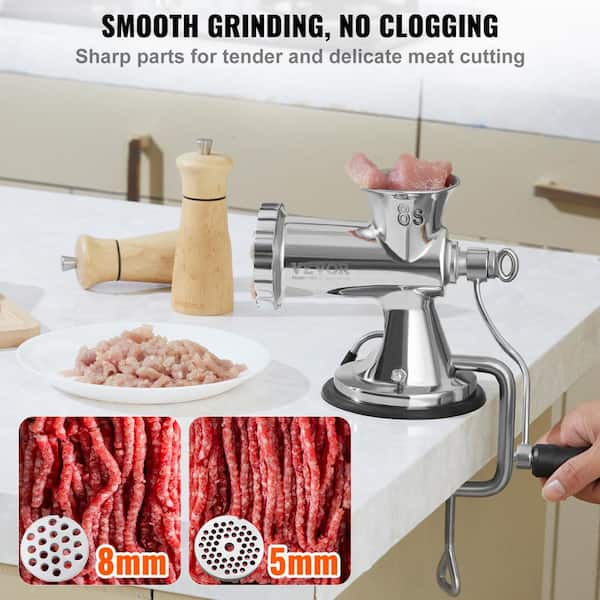 VEVOR Manual Meat Grinder, 304 Stainless Steel Hand Meat Grinder