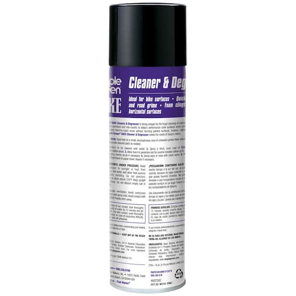 Simple Green 20 oz. Bike Cleaner and Degreaser Aerosol 0400000113274 - The  Home Depot