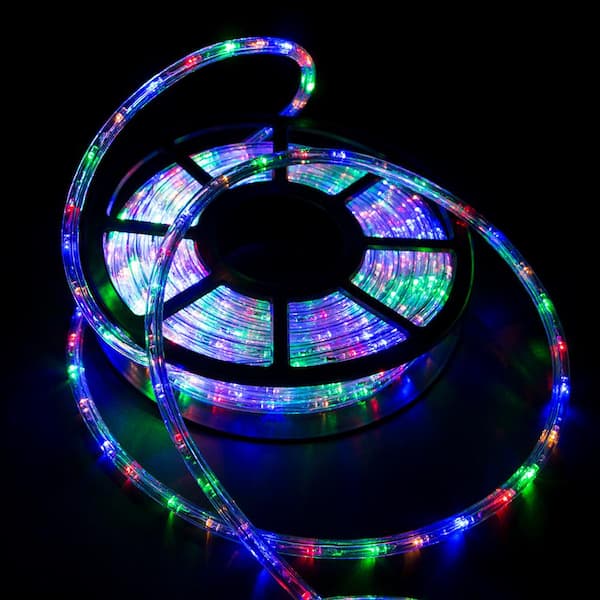 TSV 50ft LED Strip Light 3528 RGB with Remote, Waterproof for Home Bedroom  Indoor Outdoor Decor