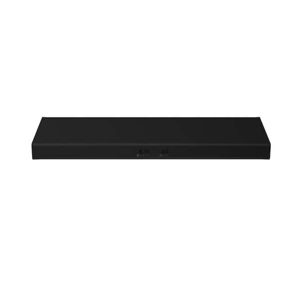 Zephyr Cyclone 30 in. 600 CFM Ducted Under Cabinet Range Hood with Light in Black