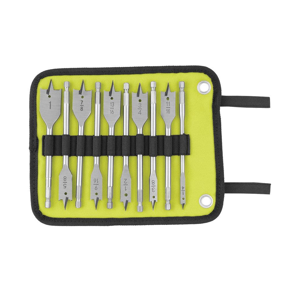RYOBI 10-Piece Wood Spade Bit Set A971001 - The Home Depot
