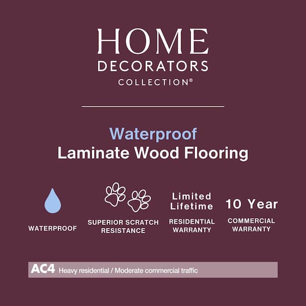 King's Cottage Oak 12 mm T x 7.6 in. W Waterproof Laminate Wood Flooring (16 sqft/case)