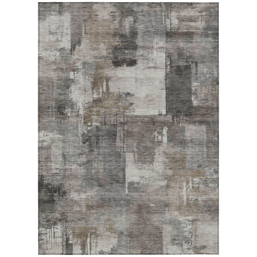 Chantille Machine Washable Indoor/Outdoor Abstract ACN2069 Pewter 8 ft. x 10 ft. Area Rug price history on PriceWatchPro