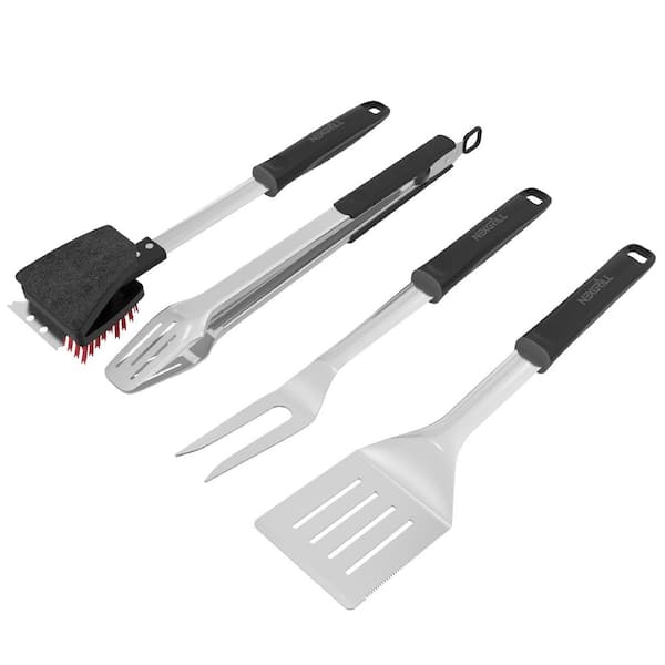 4 Pieces Grill Stainless Steel Tool Set
