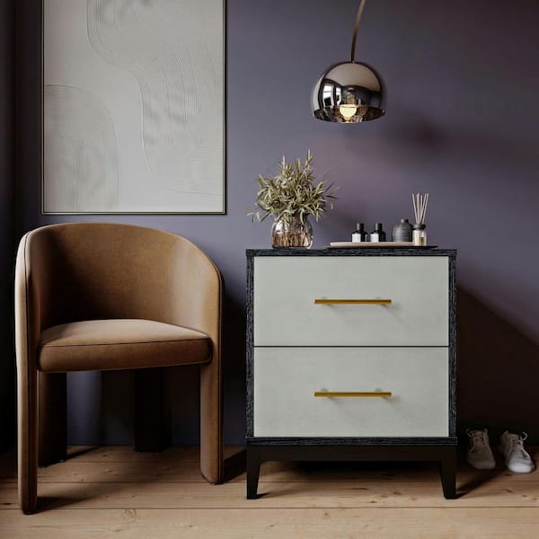 Sonia Shagreen 1-Drawer Nightstand | Essentials For Living