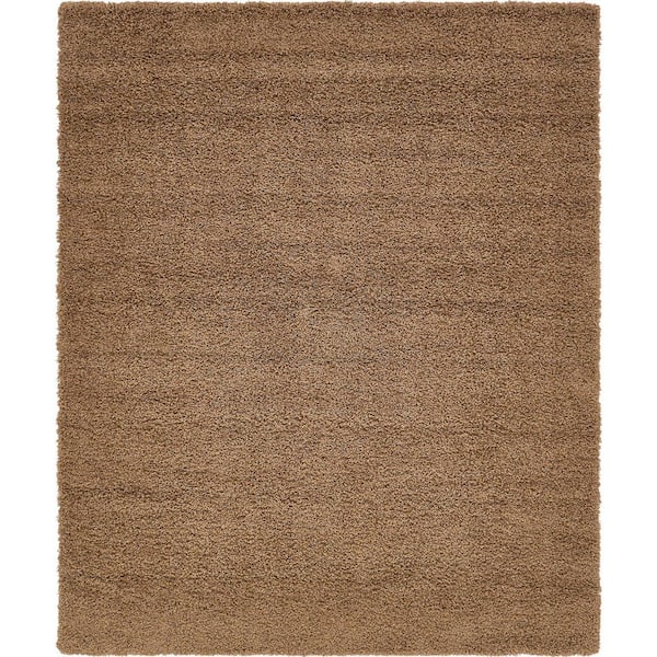 Unique Loom Solid Shag Collection Area Rug (3' 3 x 5' 3, Sandy Brown)