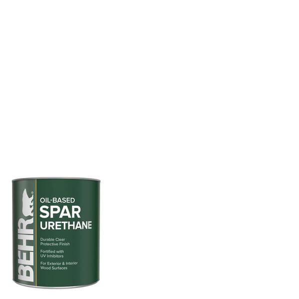 Behr 1 Qt Satin Clear Oil Based Interior Exterior Spar Urethane Wood Sealer B720004 The Home Depot