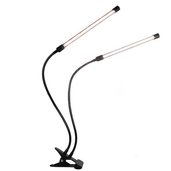 6000K Full Spectrum LED Grow Light with White Red LEDs 5 Dimmable Levels and Auto Timer for Indoor Plants (1-Pack)