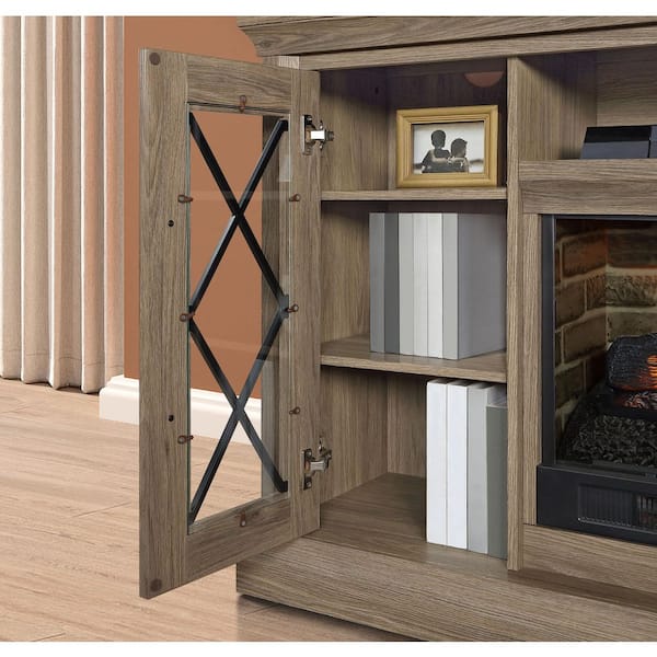 Whalen 65 in. Fireplace Freestanding Console-Medium and Light