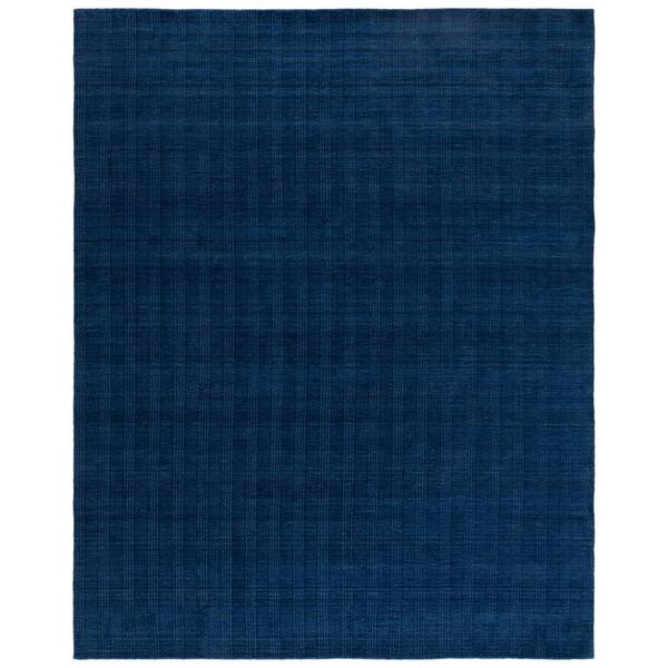 Mirage 9 ft. x 12 ft. Blue Ribbed Area Rug