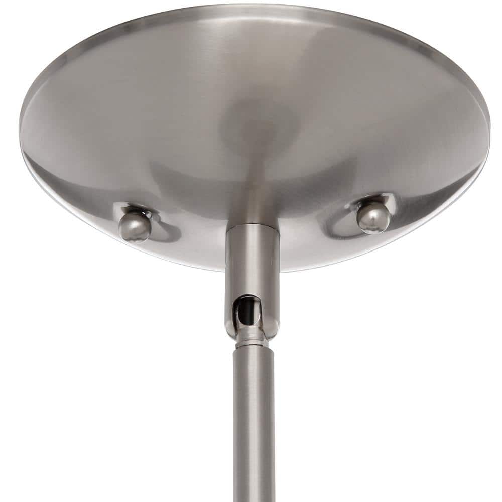 Coastal Nickel Mini-Pendant with Clear Prismatic Glass Shade