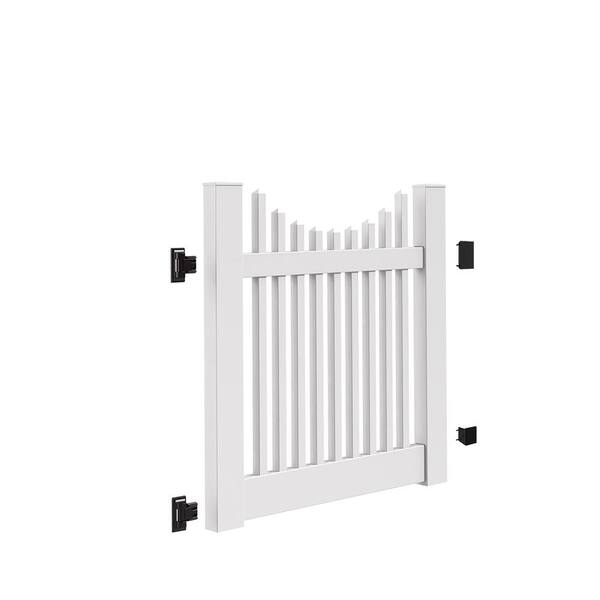 Veranda Yukon Scallop 4 Ft W X 4 Ft H White Vinyl Un Assembled Fence Gate 73014749 The Home Depot Veranda Yukon Scallop 4 Ft W X 4 Ft H White Vinyl Un Assembled Fence Gate 73014749 The Home Depot