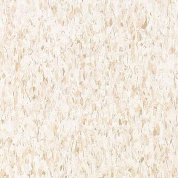 Armstrong Take Home Sample - Standard Excelon Imperial Texture Fortress White Vinyl Composition Commercial Tile - 6 in. x 6 in.