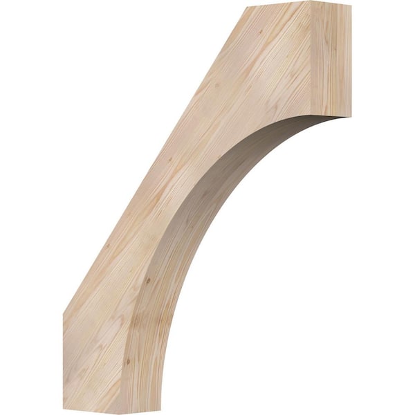 Ekena Millwork 5 1/2"W x 30"D x 36"H Westlake Smooth Knee Brace, Douglas Fir