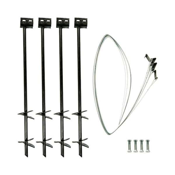 30 in. x 3/4 in. Double Head Anchoring Kit with Straps and Bolts (4-pack)