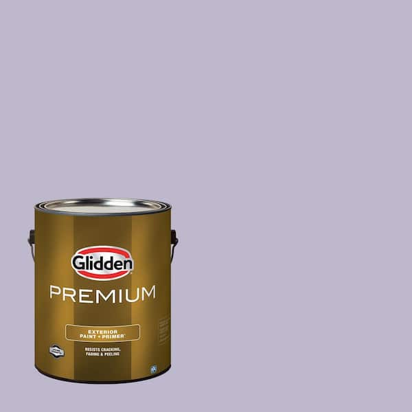Glidden Premium 1 gal. PPG1175-4 Wild Lilac Flat Exterior Latex