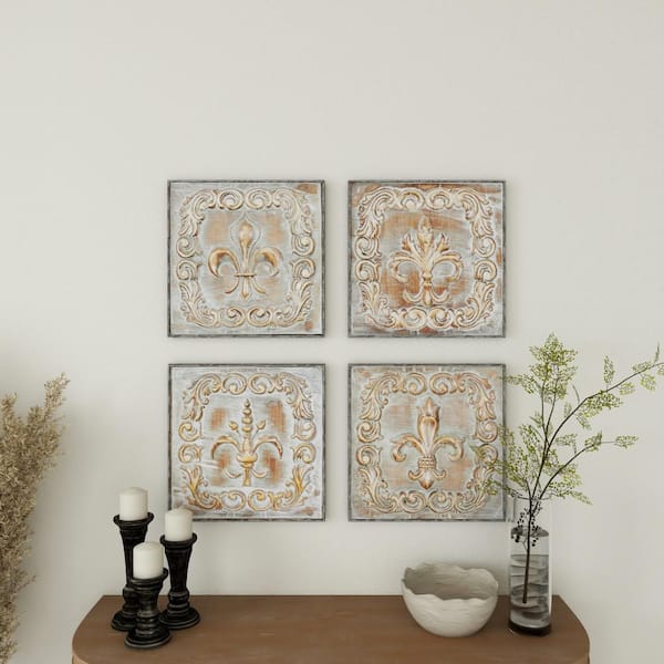 Ceramic Wall Decor set of four Fine Art Ceramics Art & Collectibles