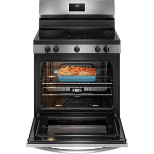 30 in. 5 Element Freestanding Electric Range in Stainless Steel with Dual Expandable Element and Quick Boil
