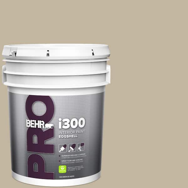 BEHR PRO 5 gal. #HDC-NT-09 Basic Khaki Eggshell Interior Paint