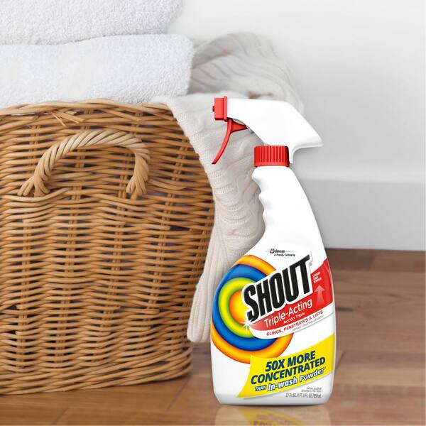 Shout Laundry Stain Remover - Concentrate - 8 / Carton - Color Safe, Washable, Refillable - Clear