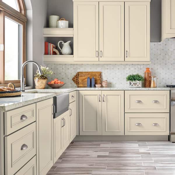 1 gal. #M270-1 Pearly White Semi-Gloss Enamel Interior/Exterior Cabinet, Door & Trim Paint