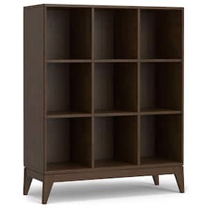 Simpli Home Harper 58 in. Tall Teak Brown Solid Hardwood Mid