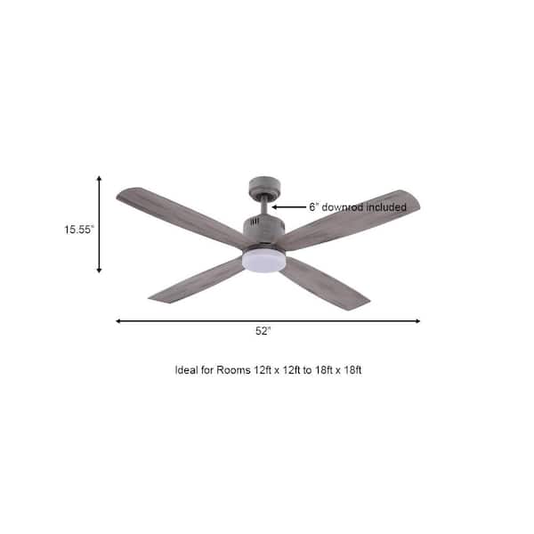 Led Indoor Greywood Ceiling Fan, Home Decorators Ceiling Fan Wiring Diagram