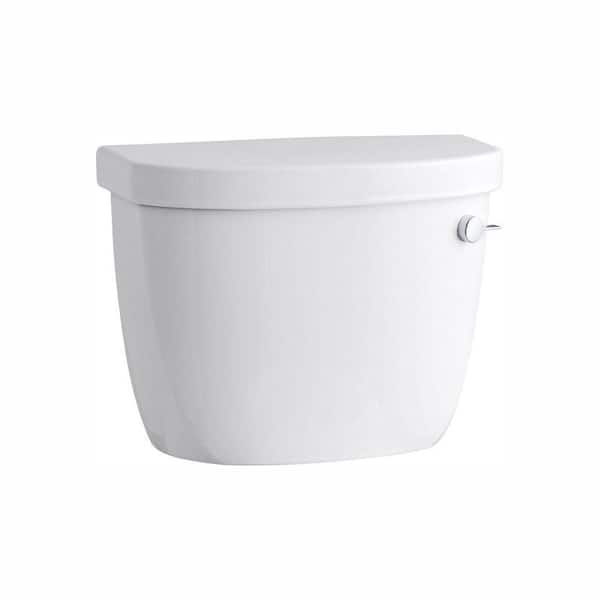 KOHLER Cimarron 1.28 GPF Single Flush Toilet Tank Only in White K-4167 ...