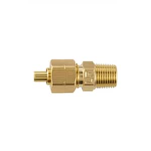 1/4 in. OD Compression x 1/8 in. MIP Brass Adapter Fitting