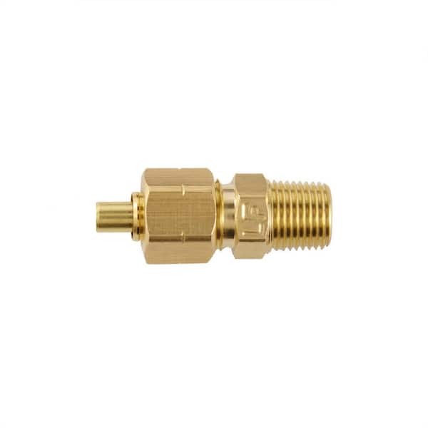 Everbilt 1/4 in. OD Compression x 1/8 in. MIP Brass Adapter Fitting