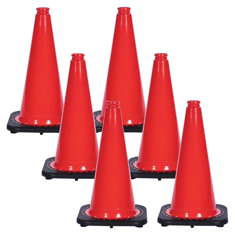 "18"" Red Traffic Cones (6-Pack)" price history on PriceWatchPro