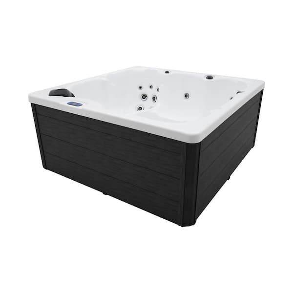 LIFETREND Messina 5 Person Hot Tub Spa Lounger, 32 Jets, 110v Plug and Play, Convertible to 220v, Includes Cover
