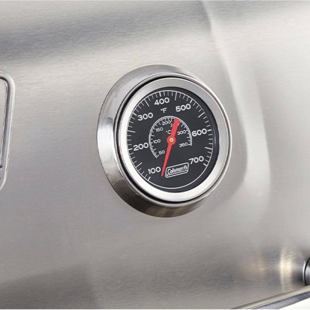 Coleman 4-Burner Stainless Steel Propane Gas Grill with Side Burner