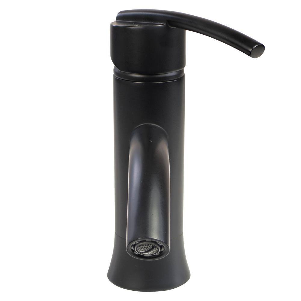 Elegant Modern Matte Black Nickel 7" Single-Hole Bathroom Faucet