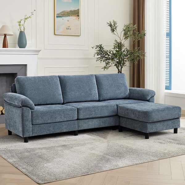 Hochwertiges Modern 90 in. Pillow Top Arm 4-piece Chenille L