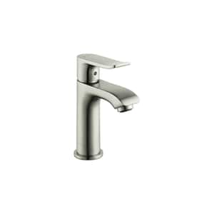 Metris Single Handle Single Hole Bathroom Faucet in Brushed Nickel